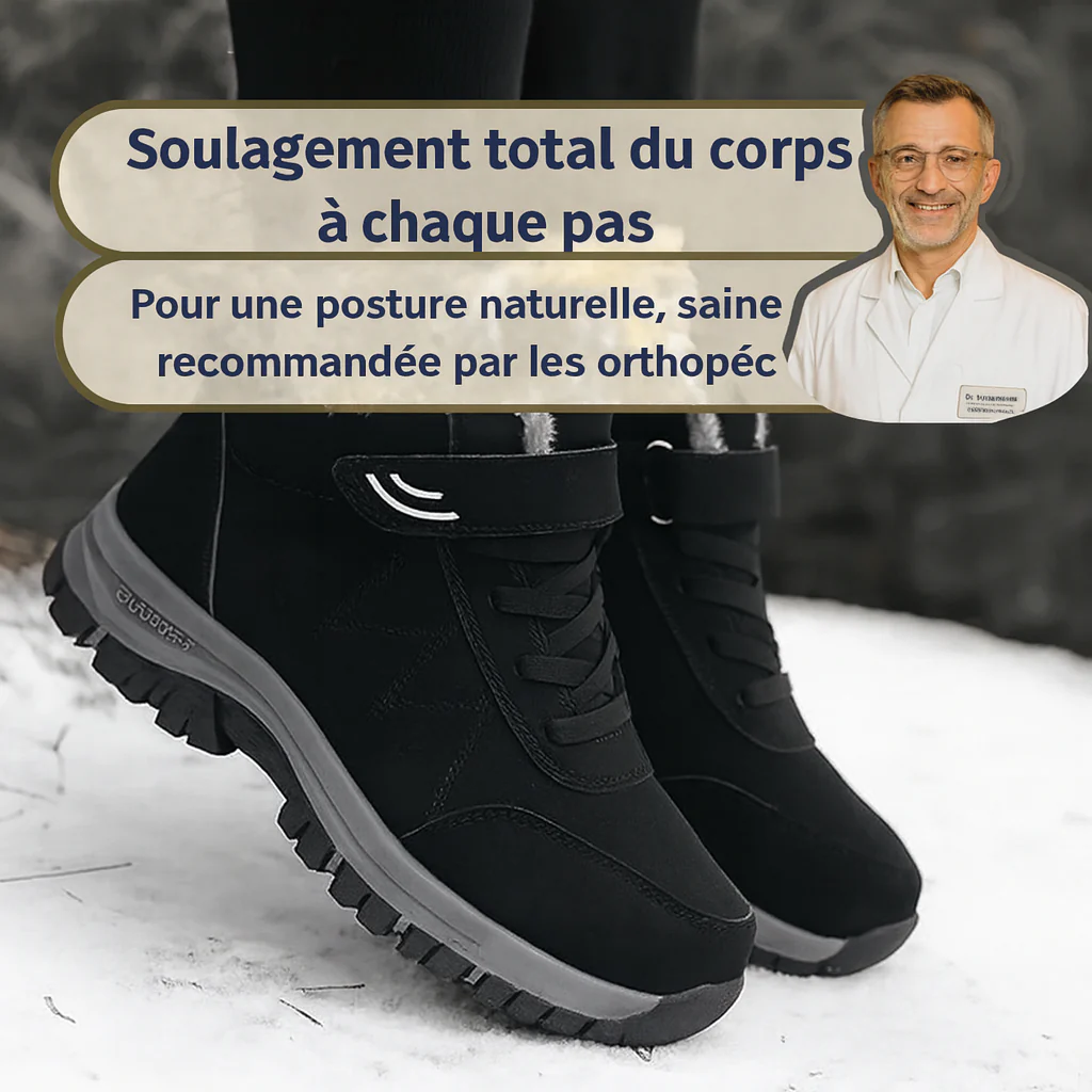 Botte ergonomique à scratch avec espace généreux pour les orteils et le talon -OrthoMotion - Image 6