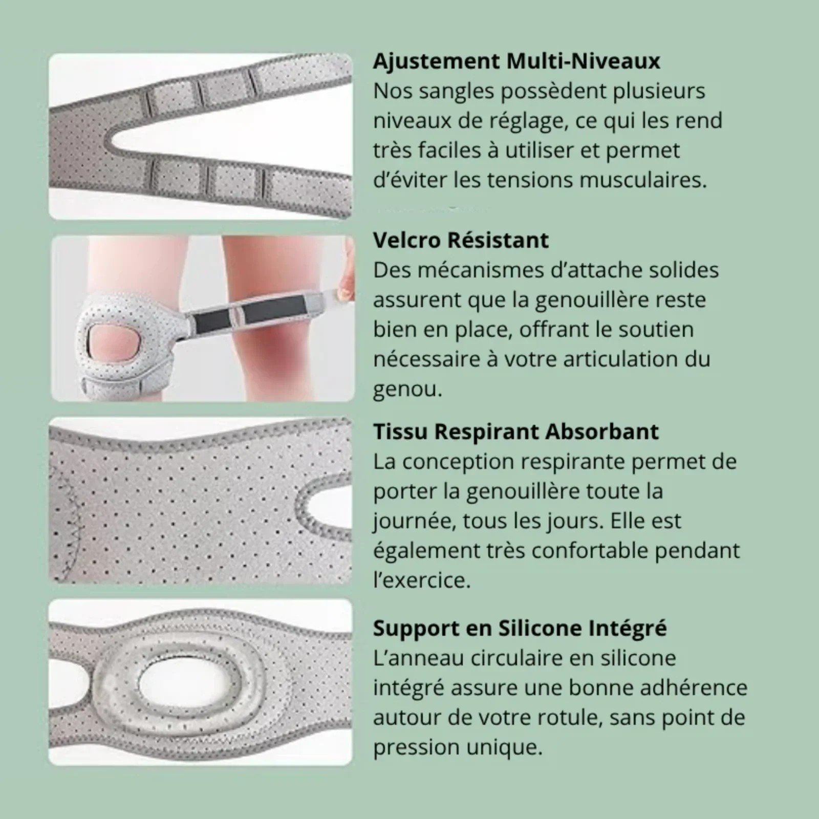 Genouillère Rotulienne NeuroGenoux — Réalignez l'Articulation du Genou Pendant vos Mouvements - Image 6