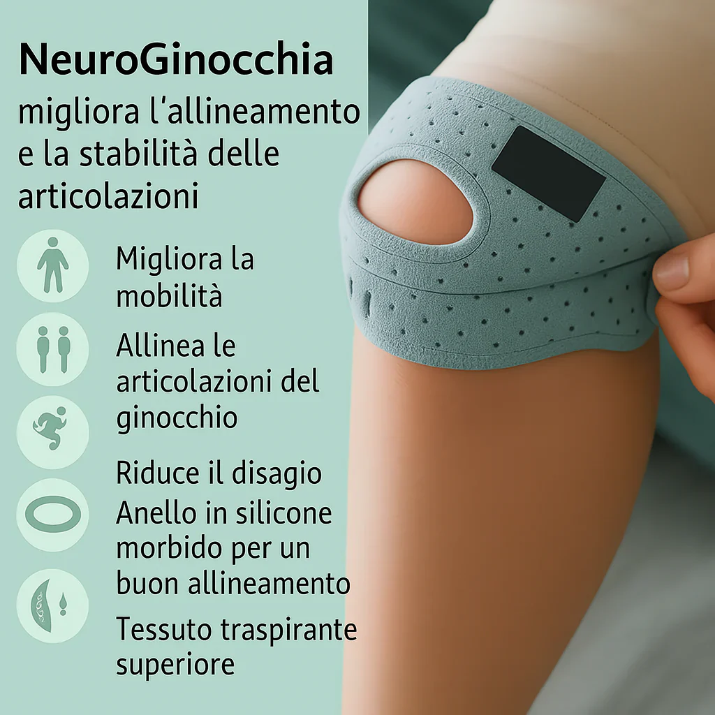 Ginocchiera rotulea NeuroGinocchia — Riallinea l'articolazione del ginocchio durante i movimenti - Image 6