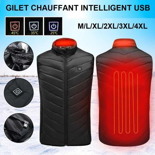 ARME SECRÈTE RÉVOLUTIONNAIRE CONTRE LE FROID – Gilet Chauffant Unisexe Thermis